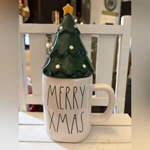 Rae Dunn Green Christmas Tree Mug with Star